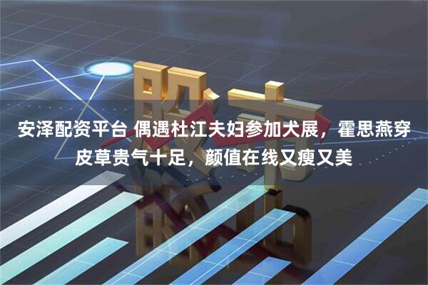 安泽配资平台 偶遇杜江夫妇参加犬展，霍思燕穿皮草贵气十足，颜值在线又瘦又美